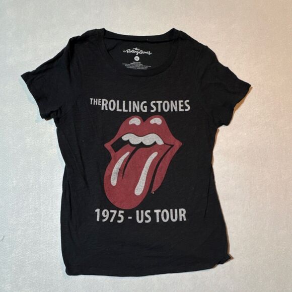 Other - Rolling Stones 1975 US Tour Black T-Shirt XL Bravado Merch Reproduction